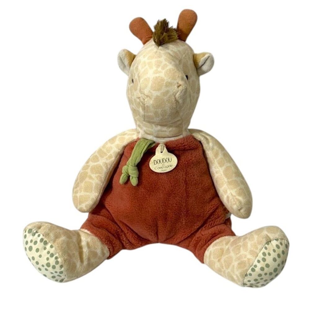 DouDou Et Compagnie Paris Couleurs Savane Plush Giraffe Stuffed Animal Toy